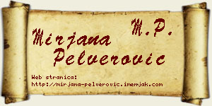 Mirjana Pelverović vizit kartica